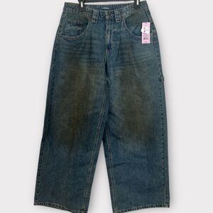 Wild Fable Medium Wash ‘Worn Look’ Wide Leg Jeans